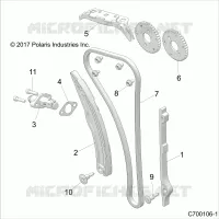 CAM CHAIN AND TENSIONER