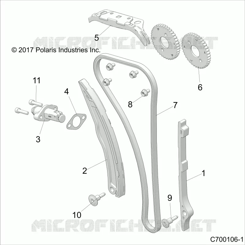 CAM CHAIN AND TENSIONER