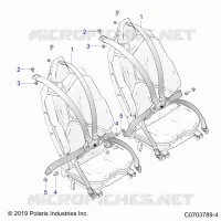 SITZ BELT MOUNTING, REAR, 6 POINT