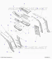 KAROSSERIE HINTEN FENDERS AND BEZELS- Z24NEF99AR/AM/BR/BM (C0705025-13)