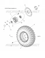 WHEELS, FRONT TIRE AND BRAKE DISC