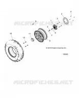 RADS, FRONT TIRE AND BRAKE DISC