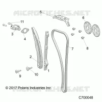 CAM CHAIN AND TENSIONER