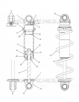 SUSPENSION, FRONT SHOCK TRACK (CLEAR COIL OVER)