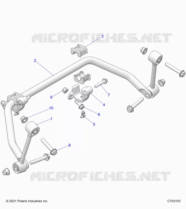 SUSPENSION, FRONT, STABILISATORSTANGE