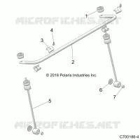 SUSPENSION, FRONT, STABILISATORSTANGE
