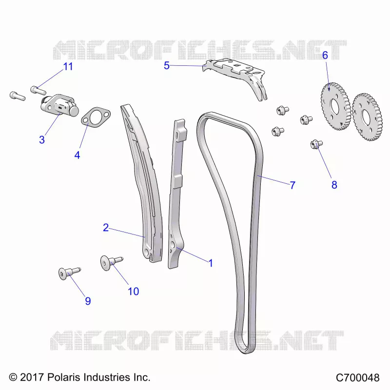 CAM CHAIN AND TENSIONER