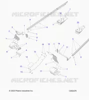 CHASSIS, CLUTCH GUARD, FOOTRESTS, TUNNEL GRIPS