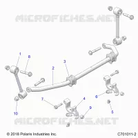 SUSPENSION, FRONT STABILISATORSTANGE- G21G4J99AW/BW (C701011-2)