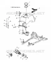 TREIBSTOFF TANK AND VERGASER MOUNTING