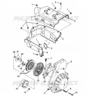 Gebläsegehäuse   RÜCKZUG ANLASSER SUPER SPORT 0980761 (4942874287C012)