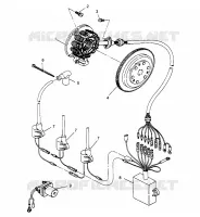 MAGNETO ASSEMBLY  SLX 780 B954287 (4933953395C005)