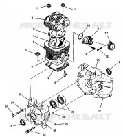 CRANKCASE AND ZYLINDER STARLITE GT 0943127 (49250125010032)