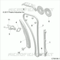 CAM CHAIN AND TENSIONER