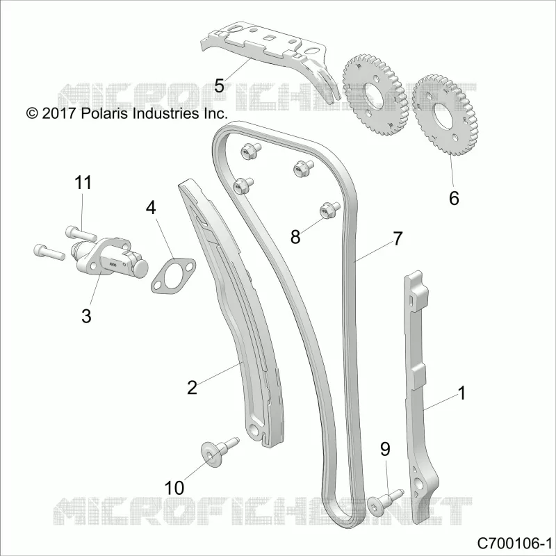 CAM CHAIN AND TENSIONER