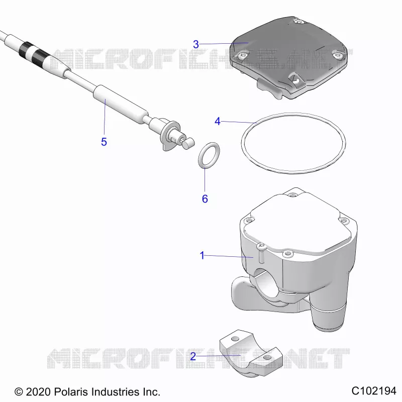 LENKUNG, CONTROLS, THROTTLE ASM. AND CABLE