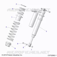 SUSPENSION, FRONT SHOCK MOUNTING, DELUXE