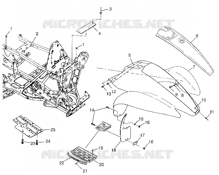 KABINE  SCRAMBLER 500 W97BC50A (4943074307A005)