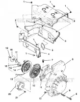 Gebläsegehäuse   RÜCKZUG ANLASSER ASSEMBLY TRAIL / 0930761 and  TRAIL DELUXE (4923222322041A)