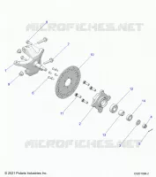 LENKUNG, FRONT HUB AND SPINDLE