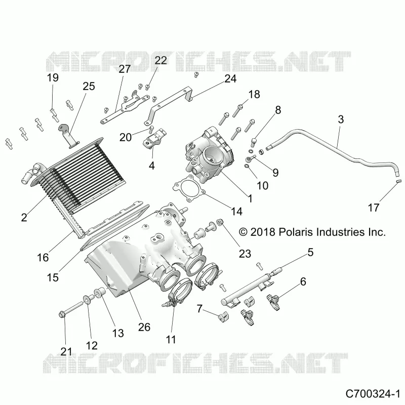 ENGINE, LUFTEINLASS MANIFOLD