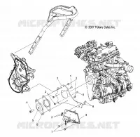 MOTOR, MOUNTING, RH and FRONT