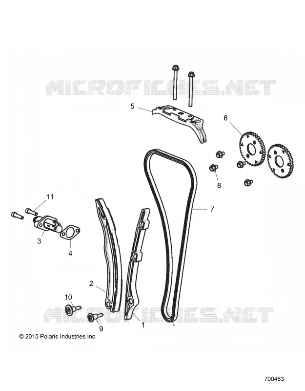 CAM CHAIN AND TENSIONER