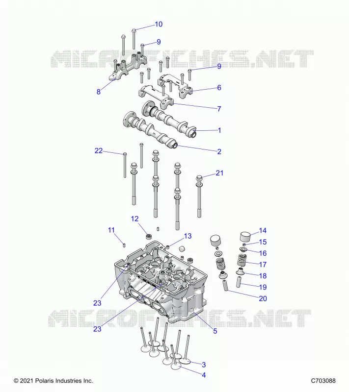 ENGINE, ZYLINDERKOPF AND VALVES