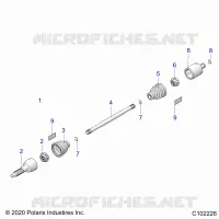 ANTRIEB, REAR DRIVE SHAFT