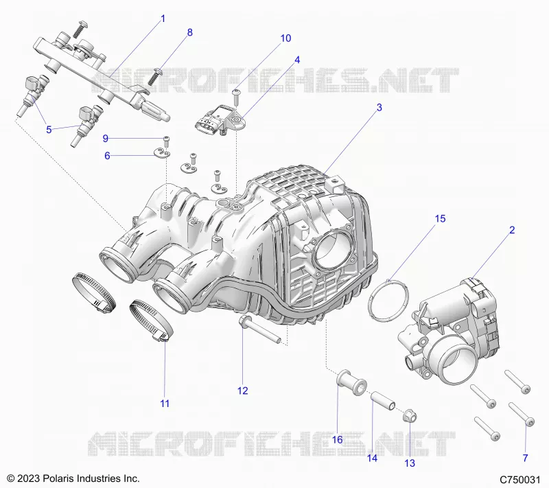 ENGINE, LUFTEINLASS MANIFOLD