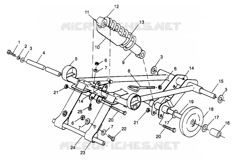 FRONT Drehmomentarm Trail RMK 0970961 (4938333833B010)