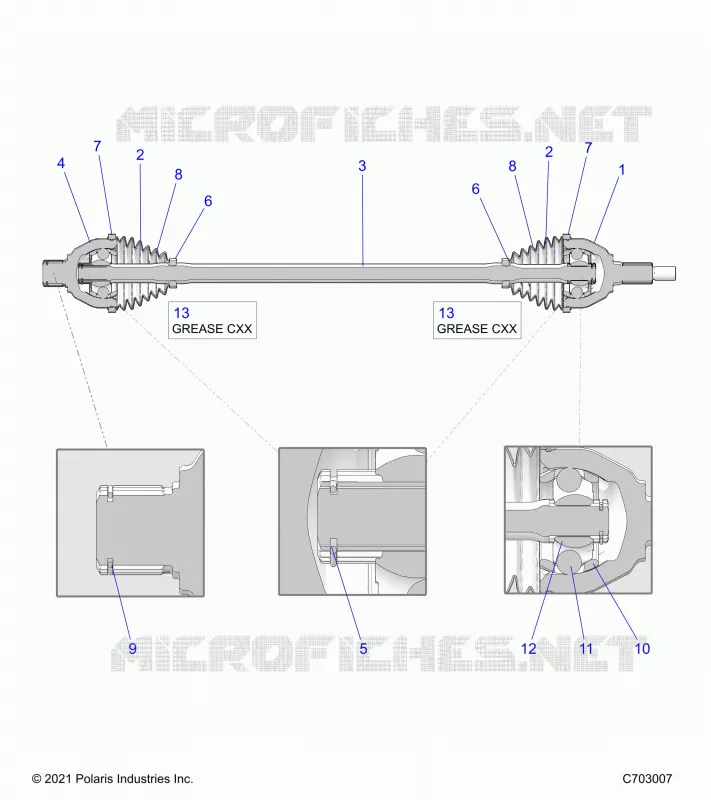 ANTRIEB, HALF SHAFT, FRONT