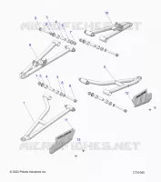 FRONT SUSPENSION CONTROL ARMS