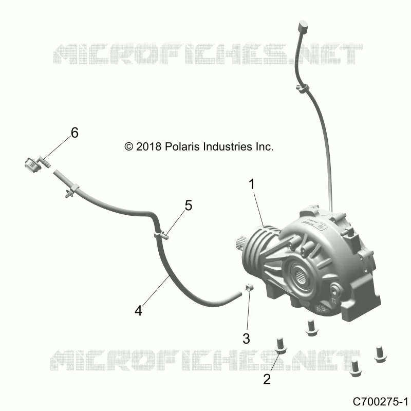 DRIVE TRAIN, FRONT GEARCASE MOUNTING