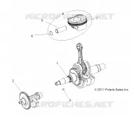 MOTOR, KURBELWELLE, KOLBEN AND BALANCE SHAFT