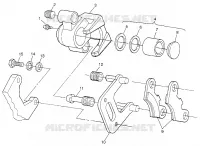 FRONT BREMSE Magnum 4X4 W97AC42A, Swedish Magnum 4X4 S97AC42E and Norwegian (4940834083B004)