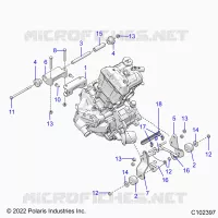 MOTOR, MOUNTING &amp; LONG BLOCK