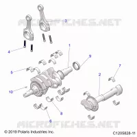 ENGINE, KURBELWELLE AND BEARINGS