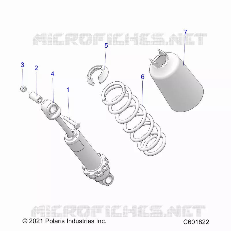 SUSPENSION, FRONT SHOCK TRACK (7045714)