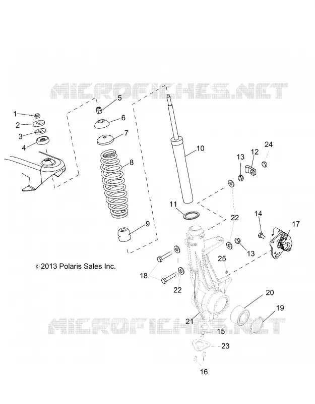 FRONT SUSPENSION STREBE