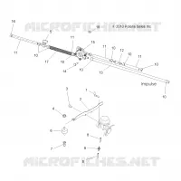 MOTOR, VERGASER MOUNTING AND TREIBSTOFF LINES