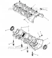 CRANKCASE ASSEMBLY XLT 0950756, XLT SKS 0950556,  XLT SKS EURO E950556   XL (4928842884C009)