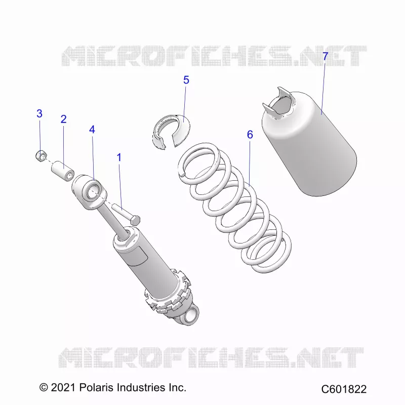 SUSPENSION, FRONT SHOCK TRACK (7045714)