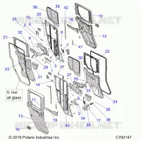 DOORS, REAR, CRANK