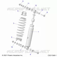 SUSPENSION, FRONT SHOCK