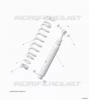 SUSPENSION, REAR SHOCK MOUNTING