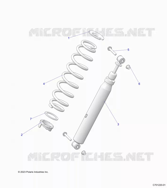 SUSPENSION, REAR SHOCK MOUNTING