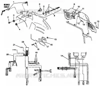 Konsolen   KABELSTRANG 700 XCR 0985678(A) and EUROPEAN 700 XCR E985678 (4943114311A009)
