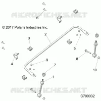 SUSPENSION, FRONT STABILISATORSTANGE
