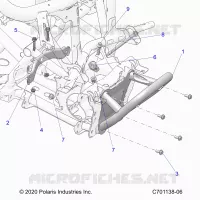 CHASSIS, FRONT GEARCASE AND BUMPER VORNE